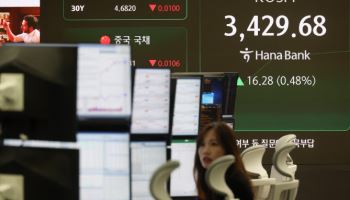 코스피, 3457.62 찍으며 장중 최고치 경신…'8만전자' 회복도