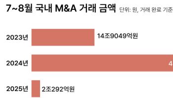 兆단위 딜 실종…불확실성 속 몸사리는 M&A 시장