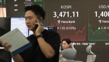 '3500' 앞두고 숨고르는 코스피…3471.11 약보합 마감