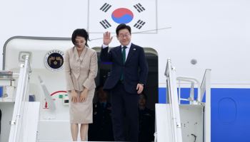 李 대통령, 유엔총회 순방 마치고 귀국…“韓 국제사회 복귀” 선언