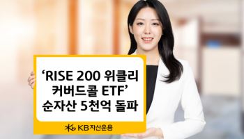 KB운용, ‘RISE 200위클리커버드콜 ETF’ 순자산 5000억 돌파