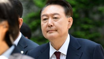  윤석열 서울중앙지법 도착…재구속 이후 79일만