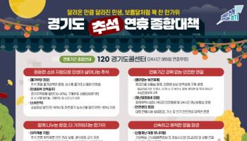 추석 연휴에도 빈틈 없는 경기도, 24시간 종합상황실 운영