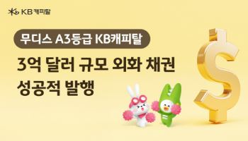 KB캐피탈, 3억 달러 규모 글로벌 외화채권 발행