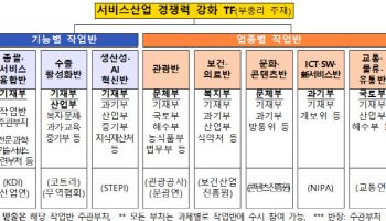 ‘서비스산업 경쟁력강화TF’ 발족…“기업성장·수출확대 등 추진”