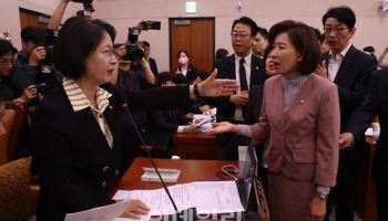 추미애-나경원 충돌 왜…불거지는 ‘송전망 국감’ 충돌