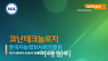 코난테크놀로지, ‘국가 데이터 인프라 사업’ 수주...AI 기술력 입증