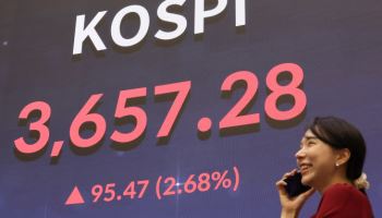 코스피, 파월 발언에 또 천장 뚫어…3650선 첫 돌파