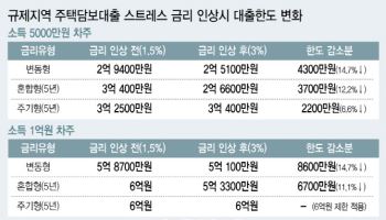 연봉 5000만원 직장인 대출한도 4300만원 뚝…수도권 실수요자 직격탄