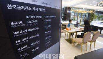 돌반지 가게 `텅`, 골드바 매장은 `활황`…천장 뚫은 금값에 희비