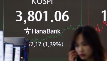 '매수' 돌아선 기관…코스피, 장중 3800선 터치
