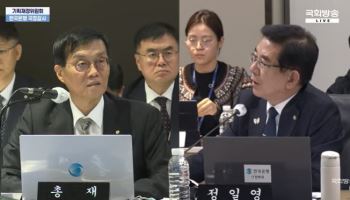 '인건비 사전승인' 현행법 질의에…李 총재 "어디서 관리하는지도 중요"