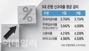 초우량 고객도 예외 없었다…대출규제에 은행 금리 쑥