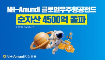 NH-아문디운용, ‘글로벌 우주항공 펀드’ 순자산 4500억 돌파
