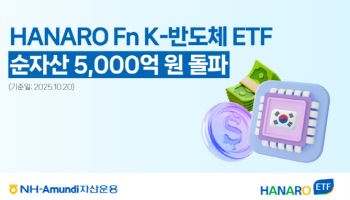 NH아문디, ‘HANARO Fn K-반도체’ ETF 순자산 5000억 돌파