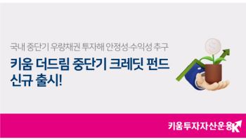 "저금리 시장 속 주목"…키움운용, '키움 더드림 중단기 크레딧 펀드' 출시