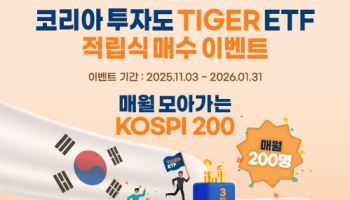 미래운용, 'TIGER 200 적립식 매수 이벤트' 진행