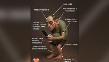 “흡사 골룸” 복부 비만에 거북목…25년 뒤 인류의 모습