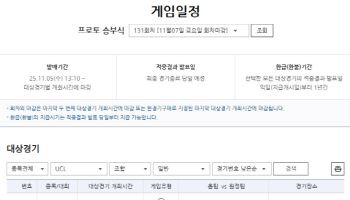주중 챔피언스리그 경기 대상 프로토 승부식 131회차, 게임 발매 개시