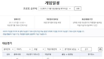K-베이스볼 시리즈 한국-체코전 경기 대상  프로토 승부식 132회차, 게임 발매 개시