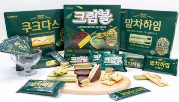 보성 말차로 물든 초록빛 디저트…크라운제과 말차 에디션 3종 출시