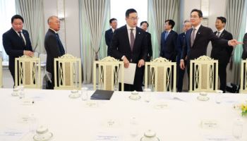 李대통령, G20 前 총수들 만나 '팩트시트' 성과 공유