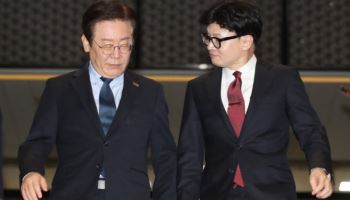 '李대통령 1위, 한동훈 3위'...엎치락뒤치락 접전 중
