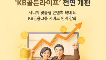 국민銀, 시니어 콘텐츠 플랫폼 ‘KB골든라이프’ 전면 개편