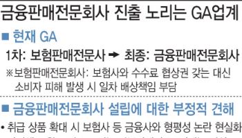 GA, '금융판매전문사' 노리지만 첩첩산중
