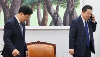 여야, 국회 본회의 앞두고 신경전…"국힘 민생포기" vs "합의로 국회운영"