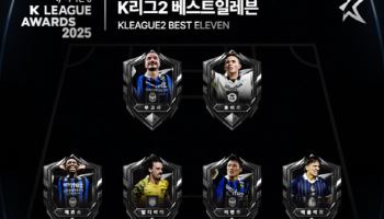 '인천 6자리 차지' K리그2, 베스트 11 발표... 제르소 최고점