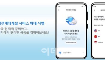 우리은행, 중국·인도네시아 출국 전 미리 계좌 개설
