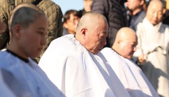 제주항공 참사 유족, 대통령실 앞 삭발…"항철위 공청회 중단하라"