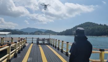 K-드론배송 2년차…배송지역 166곳으로 늘어 주민 편의↑