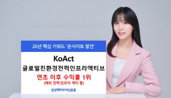 'KoAct 글로벌친환경전력인프라액티브', 해외 전력 섹터 ETF 수익률 1위