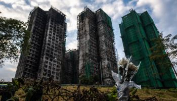 홍콩 아파트 화재 참사 1차 수색 종료…사망자 159명