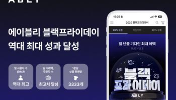 "분당 3333개 판매"…에이블리, 블랙프라이데이 역대 최대 성과