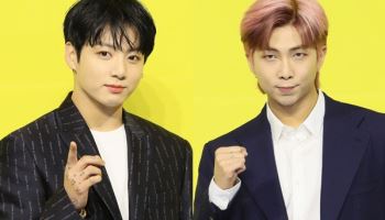 '팀 해체 고민' 언급 사과한 BTS RM, 정국과 '라면 회동'