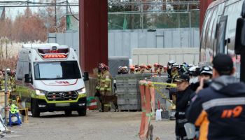 `광주 도서관 붕괴` 시공사 압수수색, 관계자 출국금지…수사 속도(종합)