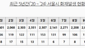 12월에 화재 최다…부주의로 인한 화재 뚜렷