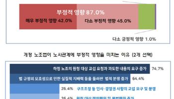 기업 10곳 중 9곳 "노란봉투법, 노사관계 악화시켜"