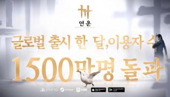 넷이즈게임즈 '연운', 월간 글로벌 이용자 수 1500만 명 돌파