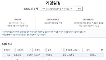연말 스포츠관전, 프로토 승부식 소액 구매로 건전하게 즐긴다