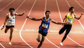 '매섭다 태국 육상' 19세 분손, 100m 9초 94 등 3관왕
