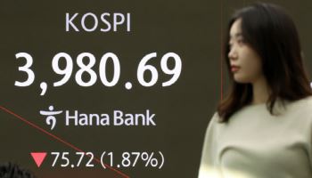 ‘오라클 쇼크’에 사천피 또 깨져…코스피, 3980선