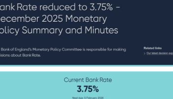 英 기준금리 0.25%p 인하…2023년 2월 이후 최저 수준