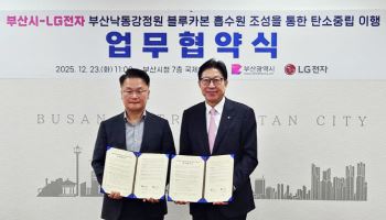 LG전자-부산, 해양 생태계 복원 돕는 '마린 글라스' 협력