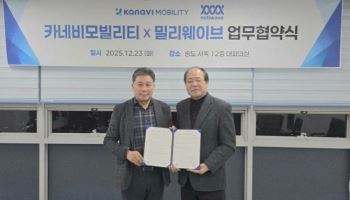 카네비모빌리티, 60GHz 초고속 무선통신 솔루션 상용화 MOU