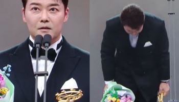 전현무, 박나래·키 논란 대표로 고개 숙였다 "기대 못미쳐 송구"[MBC 방송연예대상]
