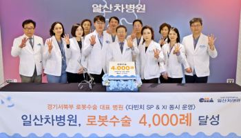 일산차병원, 로봇수술 4000례 달성